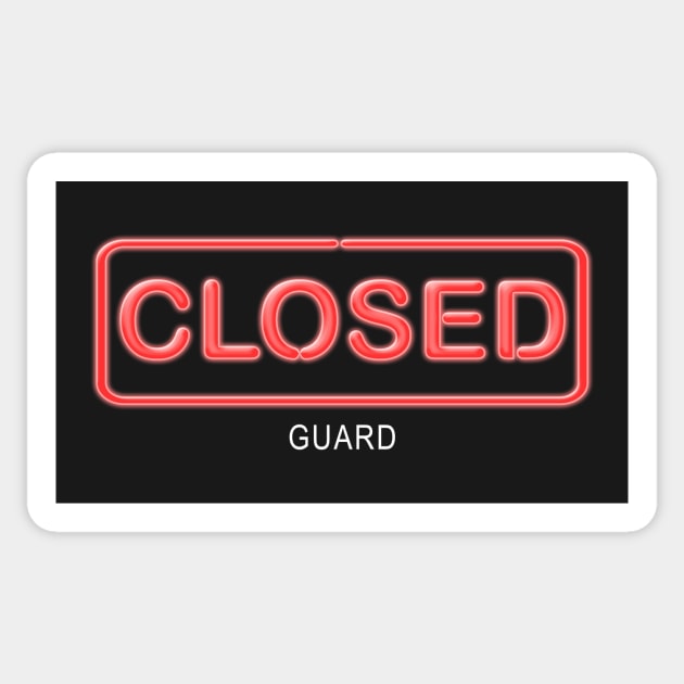 Closed Guard Sticker by GuardUp